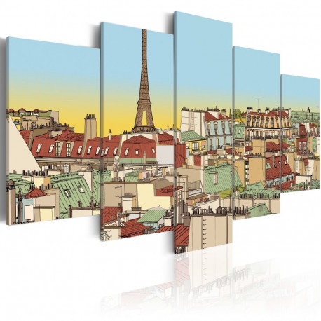 Seinapilt - Idyllic parisian picture - 200x100