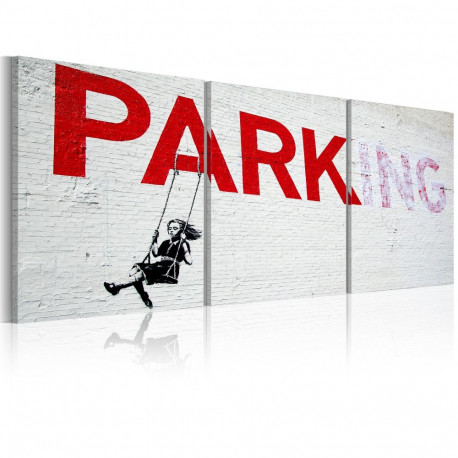 Seinapilt - Girl on a swing (Banksy) - 60x30