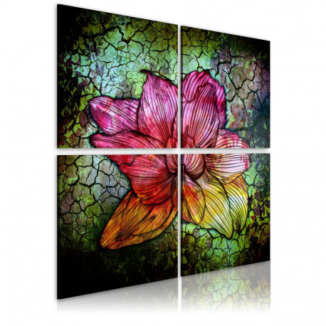 Seinapilt - Glass flower - 60x60