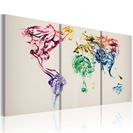 Seinapilt - Abstract map of the World - 60x30
