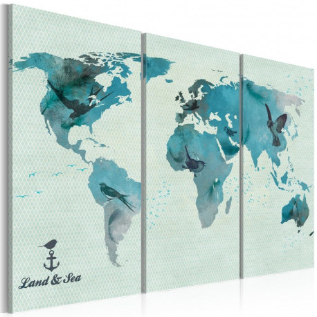 Seinapilt - Avian migration - triptych - 60x40