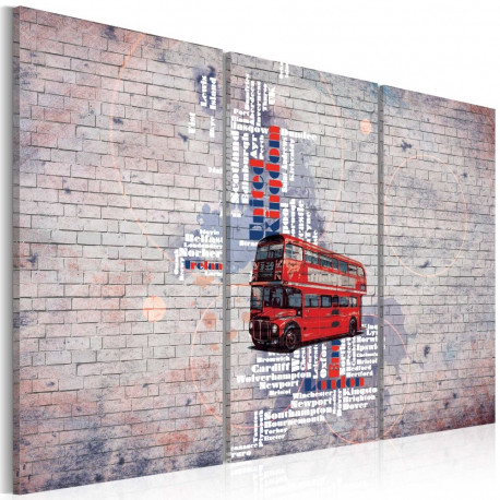 Seinapilt - Around the Great Britain by Routemaster - triptych - 90x60
