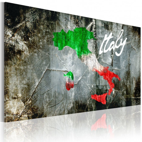 Seinapilt - Artistic map of Italy - 120x80