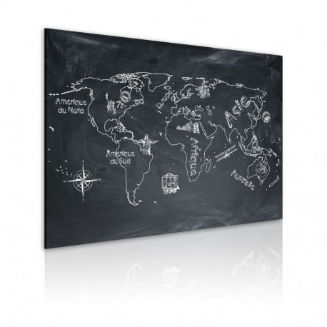 Seinapilt - Geography lesson (French language) - 60x40
