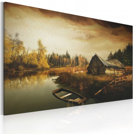 Seinapilt - Idyllic village - 120x80