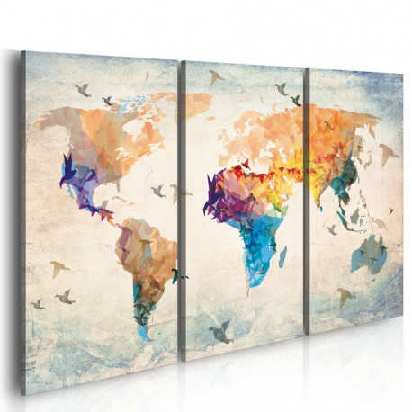 Seinapilt - Free as a bird - triptych - 120x80