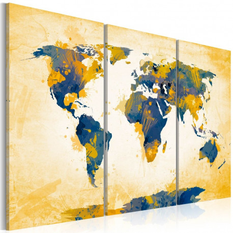 Seinapilt - Four corners of the World - triptych - 120x80