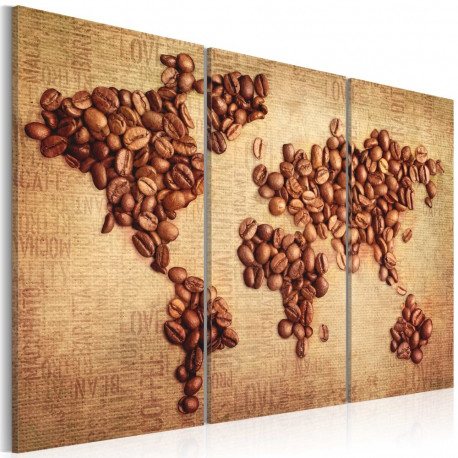 Seinapilt - Coffee from around the world - triptych - 90x60