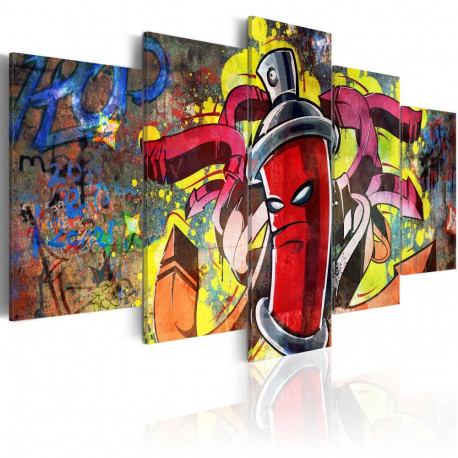 Seinapilt - Angry spray can - 100x50