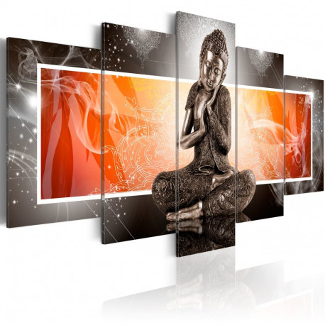 Seinapilt - Buddha and ornaments - 100x50