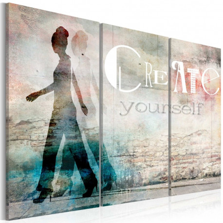 Seinapilt - Create yourself - triptych - 90x60