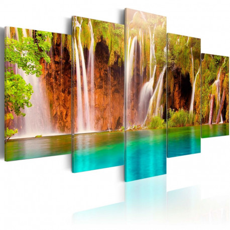 Seinapilt - Forest waterfall - 100x50
