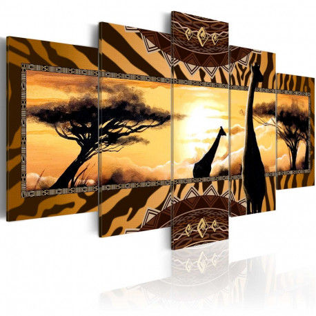 Seinapilt - African giraffes - 200x100