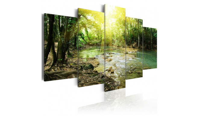 Seinapilt - Forest river - 100x50