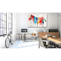 Seinapilt - Colourful Zebra - 90x60