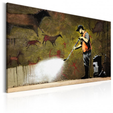 Seinapilt - Cave Painting by Banksy - 60x40
