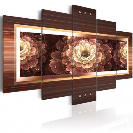 Seinapilt - Gold gerbera - 200x100