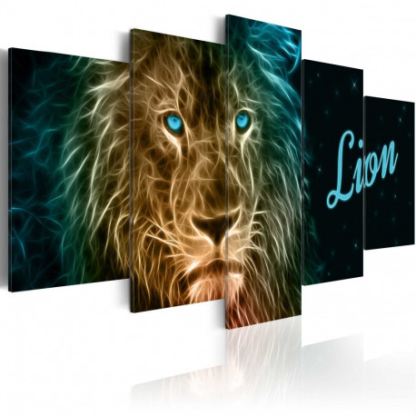 Seinapilt - Gold lion - 200x100