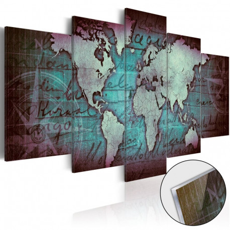 Fotoakrüül - Acrylic prints – Bronze map II - 200x100