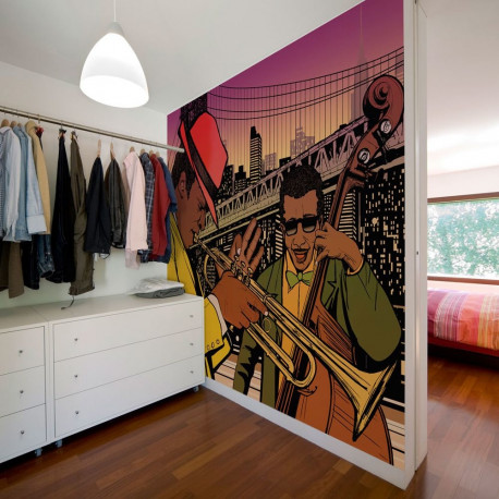 Fototapeet - Jazz in the evening - 350x270