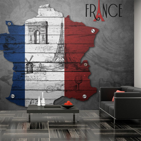 Fototapeet - France (symbols) - 250x193