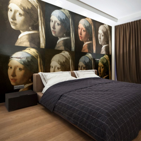 Fototapeet - Girl with a pearl earring (Pop art) - 450x270