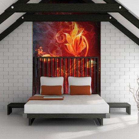 Fototapeet - Fiery flower - 400x309