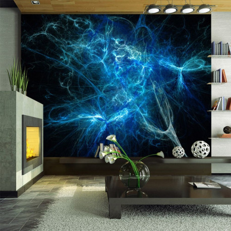 Fototapeet - Blue lightning bolts - 300x231