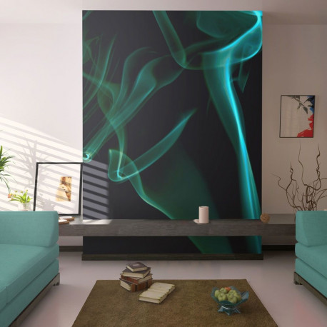 Fototapeet - Blue smoke waves - 400x309