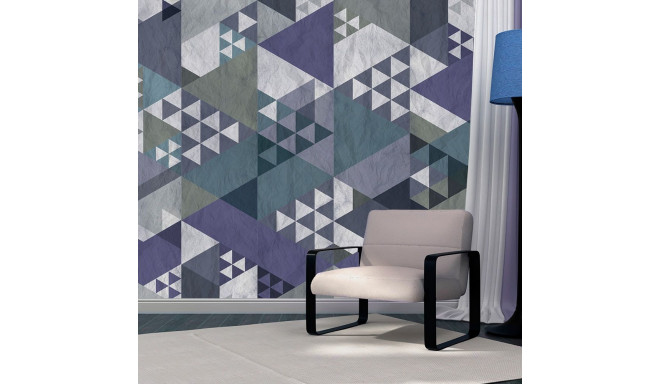 Fototapeet - Blue patchwork - 50x1000