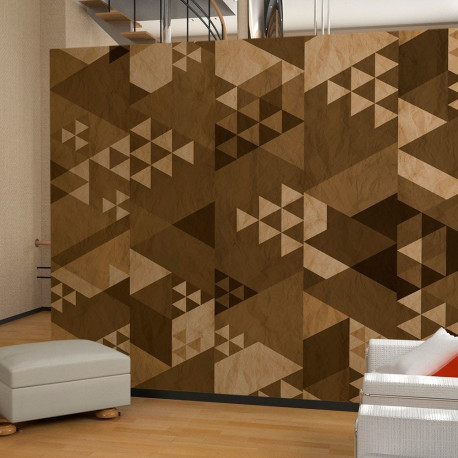 Fototapeet - Brown patchwork - 50x1000