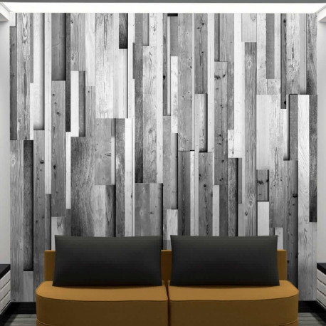 Fototapeet - Gray wood - 50x1000