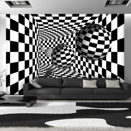 Fototapeet - Black & White Corridor - 150x105