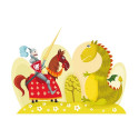 Fototapeet - Dragon and knight - 350x270