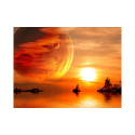 Fototapeet - Fantasy sunset - 300x231