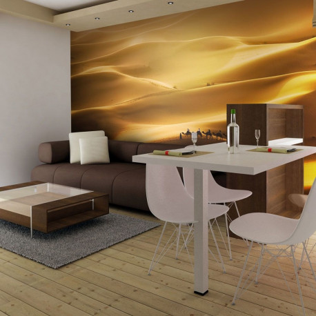 Fototapeet - Caravan of camels - 200x154