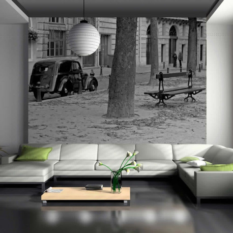 Fototapeet - Peaceful French street - 350x270