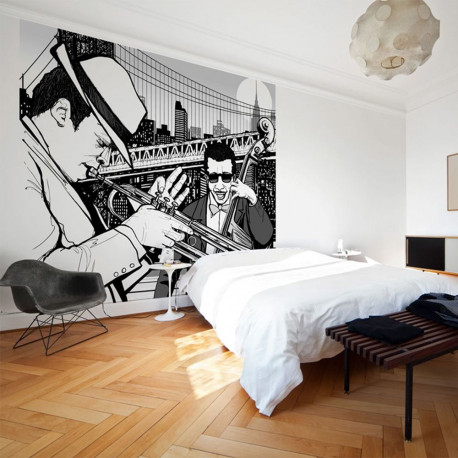 Fototapeet - New York, music, jazz... - 400x309