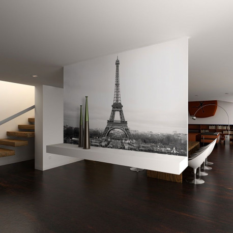 Fototapeet - Paris: black and white photography - 300x231