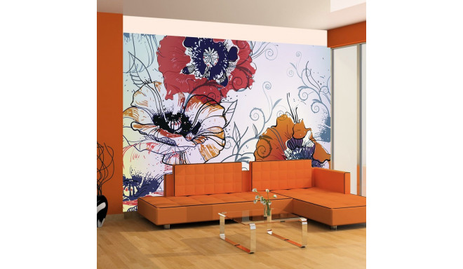 Fototapeet - A delicate flower motif - 350x270