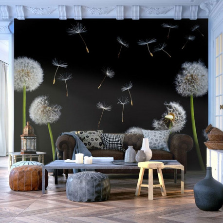 Fototapeet - Dandelions in the wind - 200x154