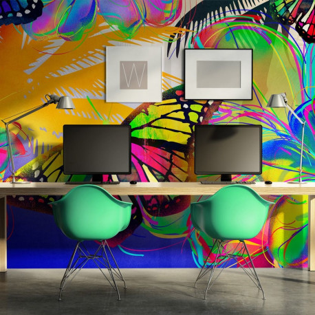 Fototapeet - Butterflies in the stomach - 350x270