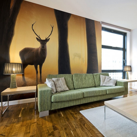 Fototapeet - Deer in his natural habitat - 400x309