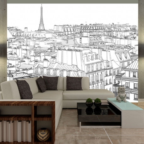 Fototapeet - Parisian's sketchbook - 350x270