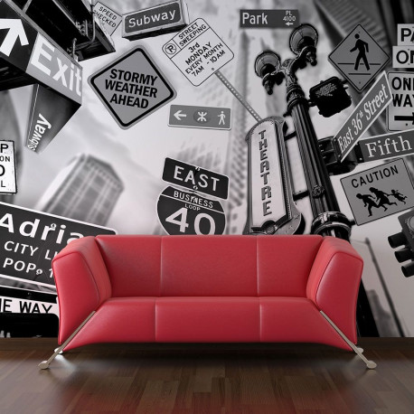 Fototapeet - All roads lead to Manhattan - 350x270