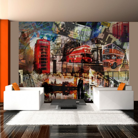 Fototapeet - London collage - 300x231