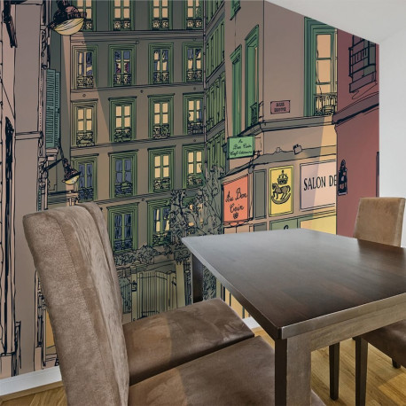 Fototapeet - Breakfast in Paris - 250x193