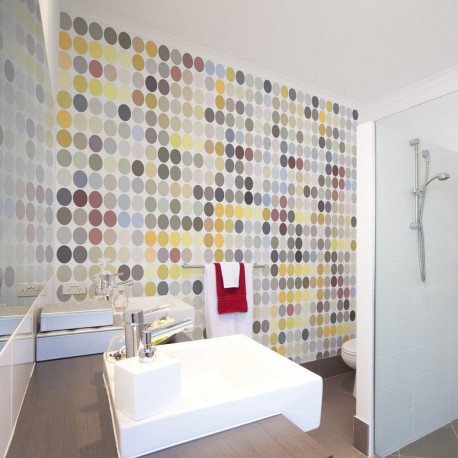 Fototapeet - Colored polka dots - 400x309