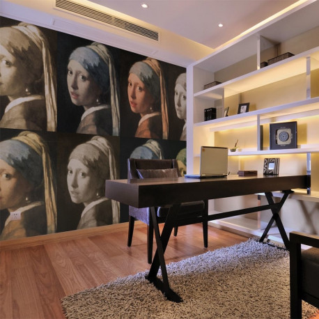 Fototapeet - Girl with a pearl earring (Pop art) - 300x231