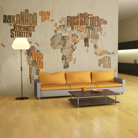 Fototapeet - Indiana Jones - map of adventures - 200x154